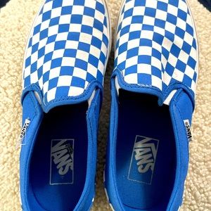 BNWOT Vans slip-ons checkered pattern size 9